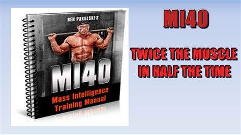 Mi40 Review Ben Pakulski Muscle Building Program Youtube