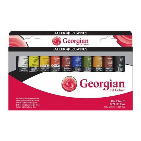 Daler Rowney Georgian Oil Paint Introduction Set Art Supplies From