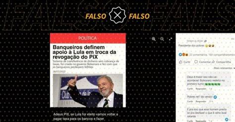 G1 não publicou que banqueiros apoiam Lula pelo fim do Pix Aos Fatos