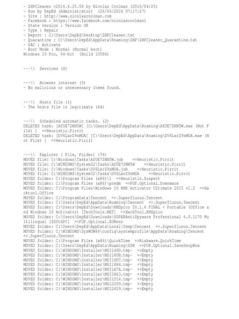 ZHP Cleaner | PDF | Windows Registry | Microsoft Windows