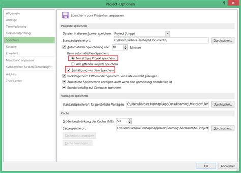 MS Project Automatisch Speichern Wie Und Wann Sinnvoll