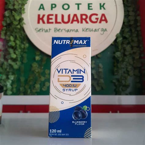 Jual Nutrimax Vitamin D3 400 IU Sirup 120 Ml Shopee Indonesia