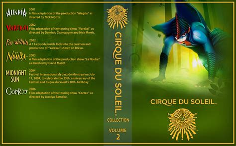 Cirque Du Soleil Collection Movie Dvd Custom Covers Cirque Du
