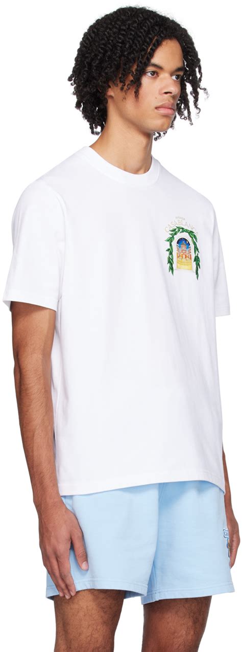 Casablanca White Casablanca Avenida T Shirt Casablanca