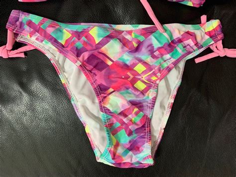 Printed Colourful Bikini Set Women S Fashion Swimwear Bikinis Swimsuits On Carousell