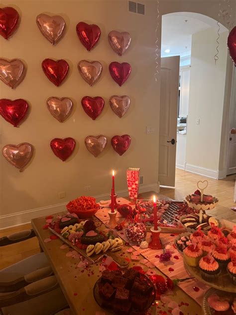 Valentines Galentines Day Valentines Party Decor Valentine Dinner