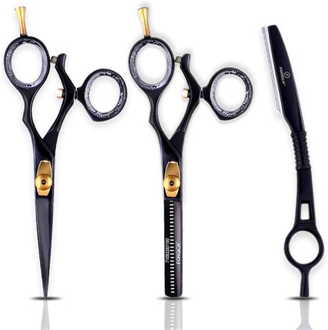 Hair Cutting Scissors Kit Fcysy Professional Barber Shears Set With Hair Scissors Thinning