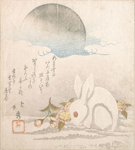 Japanese Rabbit On The Moon