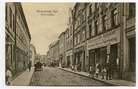 Archiwum Zdjęć Prusy Wschodnie Rastenburg Ritterstraße