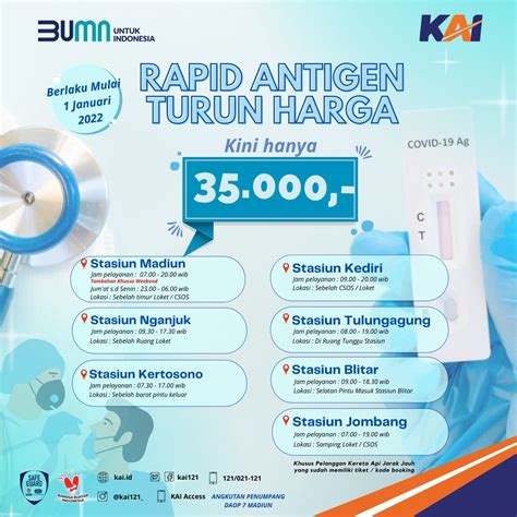 Awal Tahun 2022 Harga Rapid Test Antigen Di Stasiun Turun