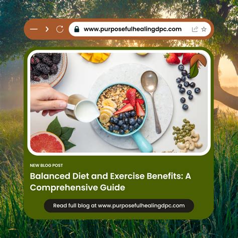 Balanced Diet and Exercise Benefits | A Comprehensive Guide