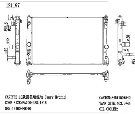 Radiator Toyota Camry Lexus Es Rav Model Hybrid