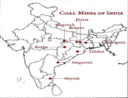 Coal Mines In India Map