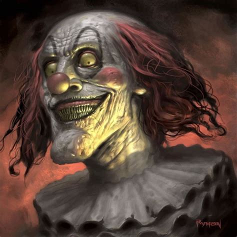 Digital Drawing Scary Clowns That Will Haunt In Your Creepy Clown