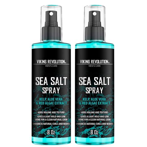 Viking Revolution Mens Sea Salt Spray 2 Packs 8 Oz Adds Volume