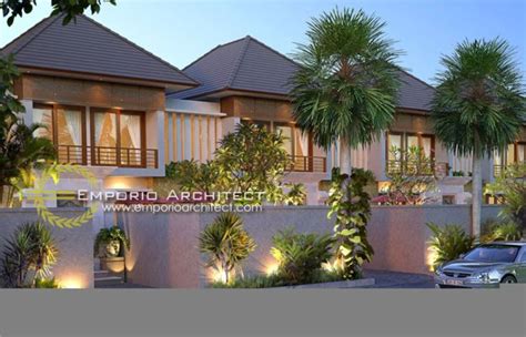 The Exterior Of An Apartment Building With Palm Trees In Front Of It