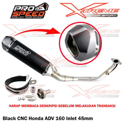 Jual Knalpot Prospeed Black Series Cnc Pcx Vario Adv 160 Fullsystem B Ser Vario 160