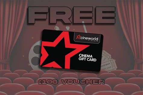 Free Chance To Win £100 Cineworld Voucher Prize Tripled Over £1