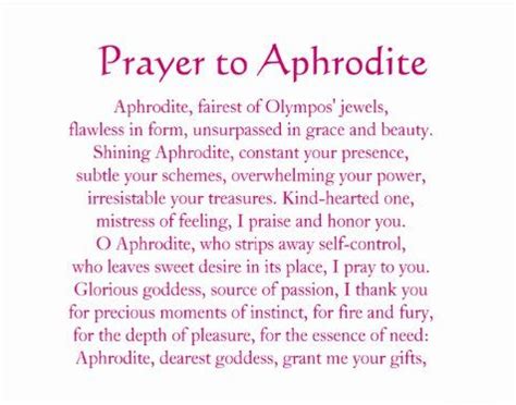 Aphrodite Prayer Artofit