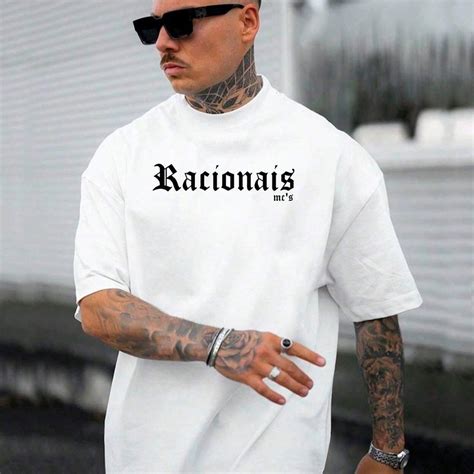 Camiseta Logo Racionais Grupo Rap Mcs Hip Hop Mano Album Integrantes