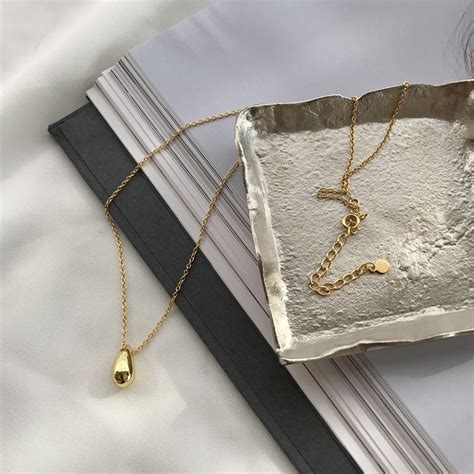 Water Drop Pendants Necklace Simple Fashion Necklace Water Drop