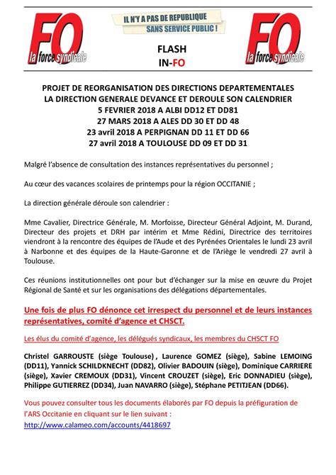 Calam O Ars Occitanie Flash Fo Du Avril Projet De