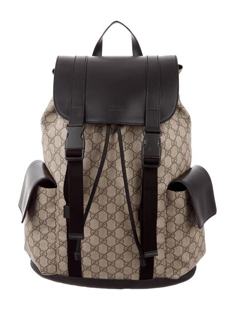 Gucci Soft GG Supreme Backpack Brown Backpacks Bags GUC166907