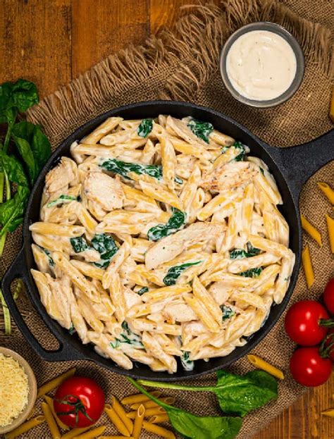 Pressure Cooker Chicken Alfredo With Jar Sauce Loaves And Dishes