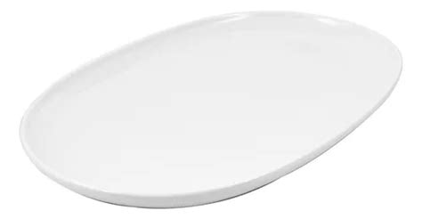 Travessa Rasa Oval 36 5 Cm Porcelana Branca MercadoLivre