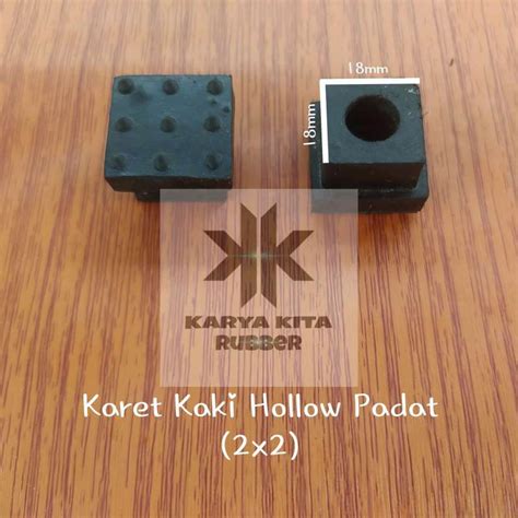 Promo Karet Kaki Meja Kursi Rak Besi Hollow X Padat Hollo Diskon