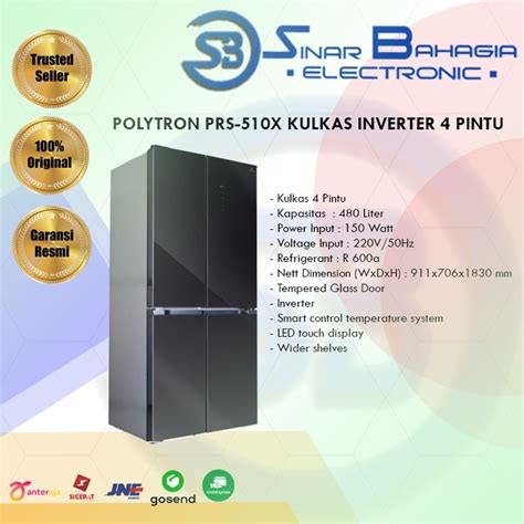 Jual Polytron Prs X Kulkas Inverter Pintu New Khusus Bandung