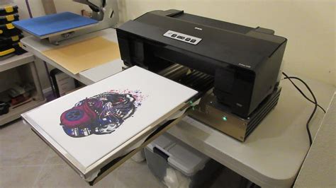 Epson 1430 Nikko DTG V2 Printing On Light T Shirt YouTube