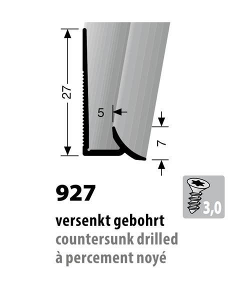 Küberit Alu Sockelleiste Typ 927 250 Cm Silber F4 Silber F4