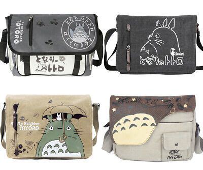 Anime Totoro Cute Canvas Bag Messenger Shoulder Bag Satchel Kids Bag ...