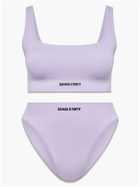 Seamless Scoop Neck Bralette Bikini 2 Piece Set SAVAGE X FENTY UK