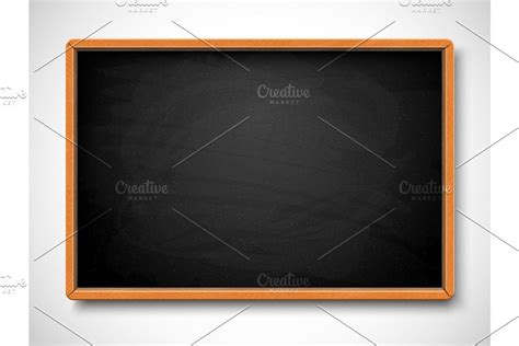 Black chalkboard. Vector illustration | Black chalkboard, Vector ...