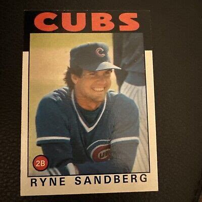 Topps Ryne Sandberg Nm Mt Free Shipping Ebay