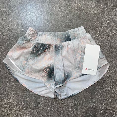 Lululemon Athletica Shorts Nwt Lululemon Hotty Hot Lowrise Short 25 Reflective Poshmark
