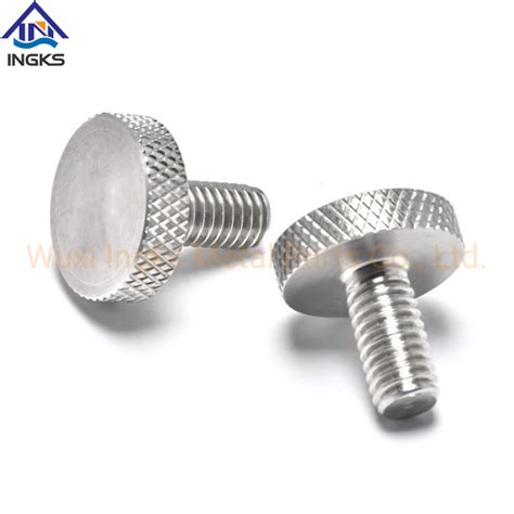 M4 M5 M6 Stainless Steel Diamond Knurled Head Hand Tighten Thumb Screws