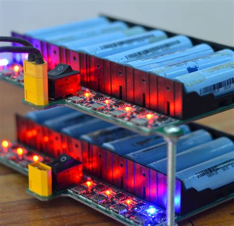 PCB Prototype JLCPCB DIY 18650 Lithium Ion Cells Charging Grid