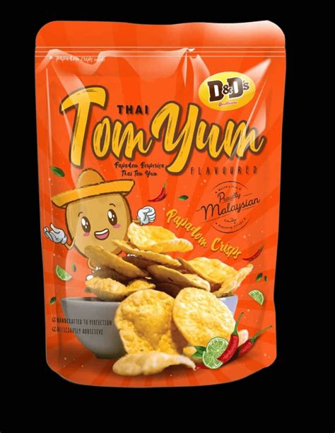 Doubly Delicious Tom Yum Flavored Papadom Lentil Chips Lazada