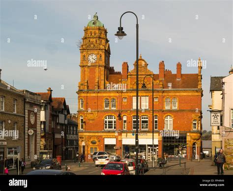 Old Town Hall Clock Tower And Barclays Bank Building Short Bridge