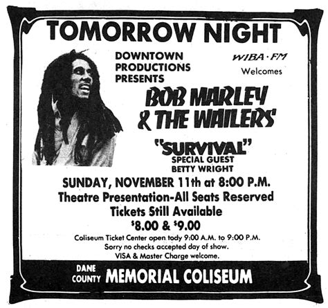 Bob Marley Concert & Tour History (Updated for 2022 - 2023) | Concert ...