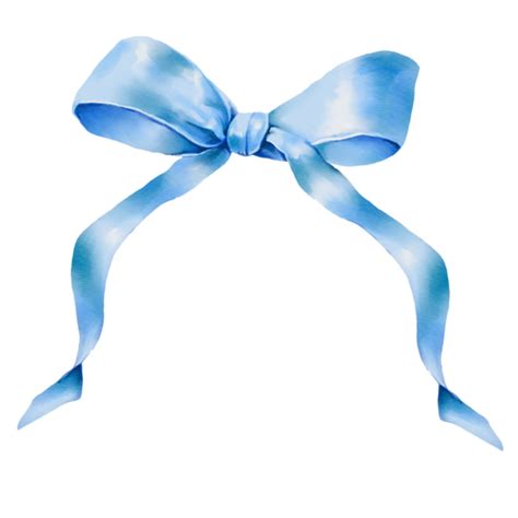 Ribbon Bow Blue 45829123 Png