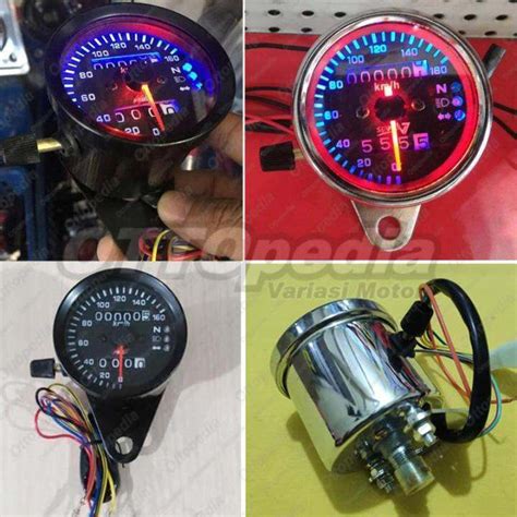 Spidometer Speedometer Kilometer Odometer Jarum Analog Lampu