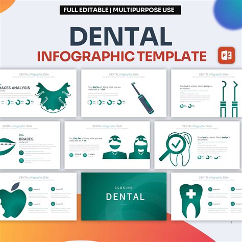Dental Infographic Powerpoint Template Best Powerpoint Template Easy