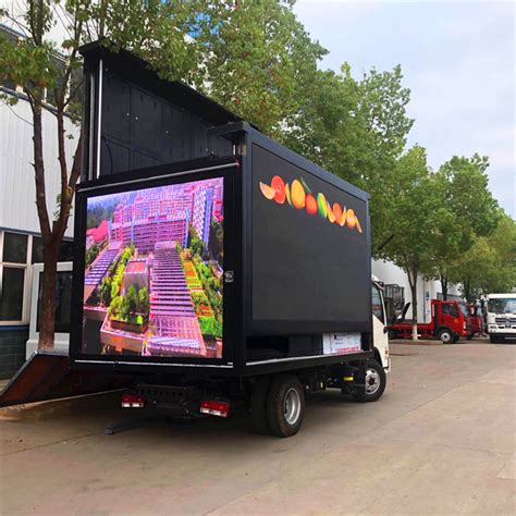 Customized Mobile Digital Mobile LED Display Truck Advertising P6 3 Sides