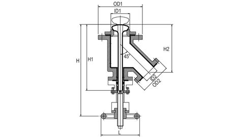 C S M S S S S S Y Type Flush Bottom Valve For Diverter