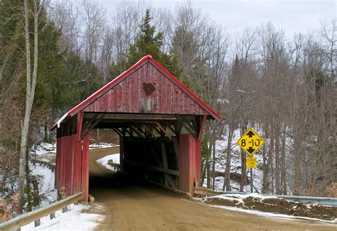 Red Covered Bridge Morristown Vermont Usa This Is Anothe Flickr