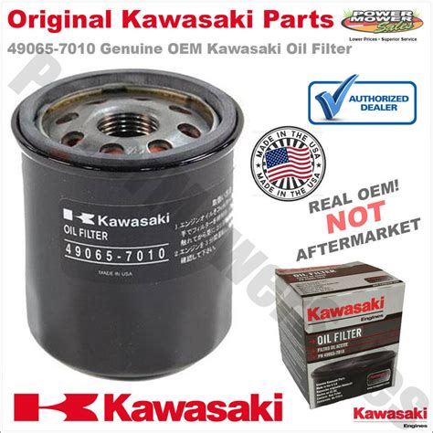 Kawasaki Oil Filter 49065 0724 49065 7010 For Fh541v Fh580v Fit Most